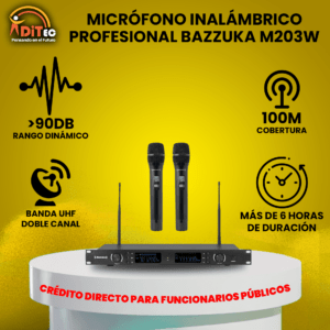 Micrófono Bazzuka M203W Ditec CF copia